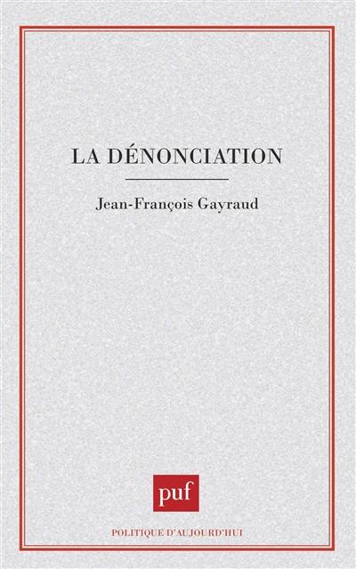 La dénonciation