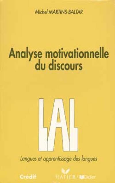 Analyse motivationnelle du discours