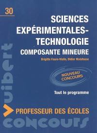 Sciences expérimentales-technologie : composante mineure