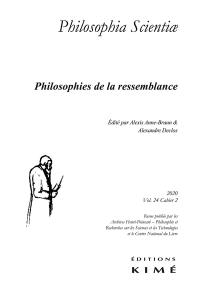 Philosophia scientiae, n° 24-2. Philosophies de la ressemblance