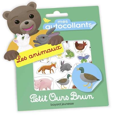 Mes autocollants Petit Ours Brun : les animaux