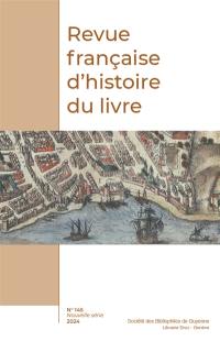 Revue française d'histoire du livre, n° 145