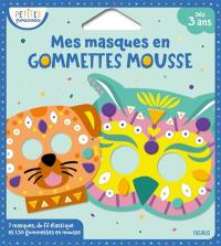 Mes masques en gommettes mousse