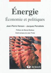 Energie : économie et politiques