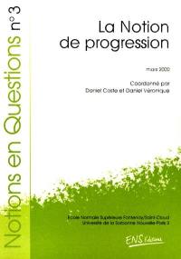 La notion de progression