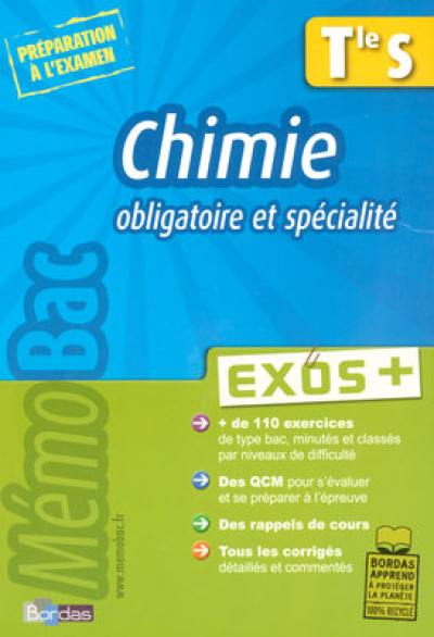 Chimie Term S obligatoire et spécialité