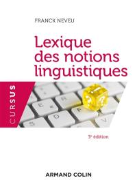 Lexique des notions linguistiques