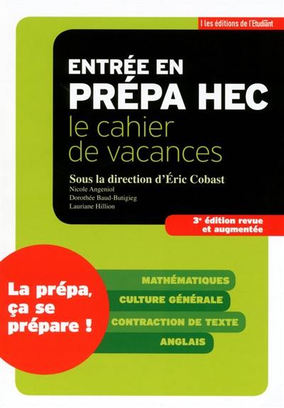 Entrée en prépa HEC : le cahier de vacances