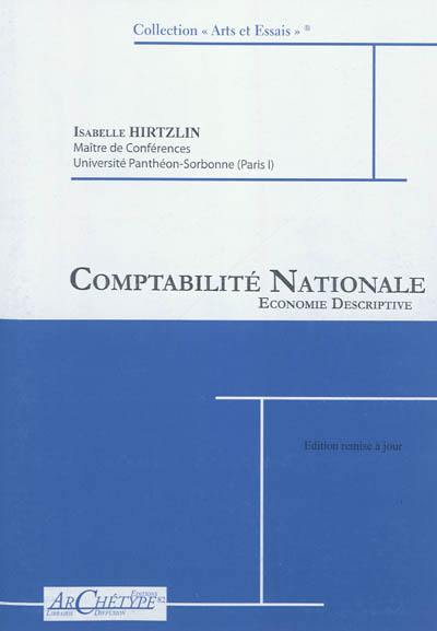 Comptabilité nationale : économie descriptive