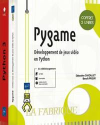 Pygame : développement de jeux vidéo en Python : coffret 2 livres