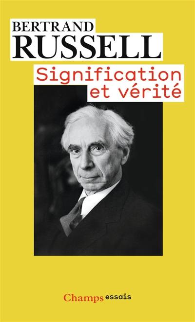 Signification et vérité