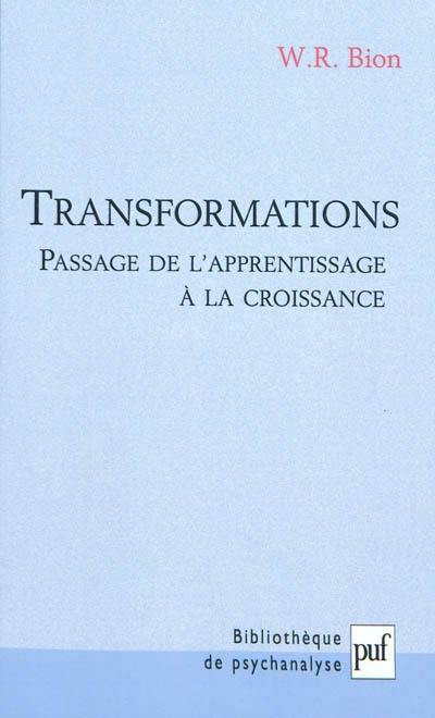 Transformations : passage de l'apprentissage à la croissance