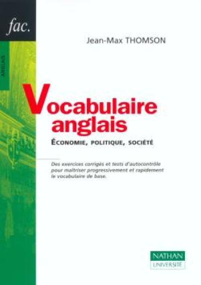 Vocabulaire anglais : économie, politique, société