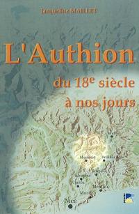 L" Authion du dix-huitième siècle à nos jours