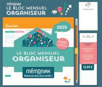 Le bloc mensuel organiseur 2025 : mémoniak, bienvenue dans notre famille ! : 12 mois, de janvier à décembre 2025