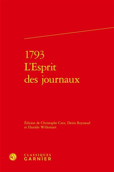 1793, l'esprit des journaux