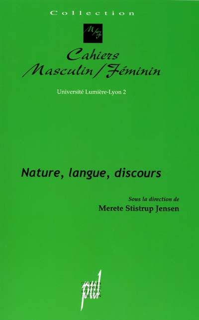 Nature, langue, discours