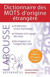 Dictionnaire des mots d'origine étrangère