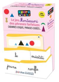 Le jeu Montessori des phrases farfelues : cadavres exquis, phrases codées...