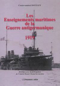 Les enseignements maritimes de la guerre antigermanique : 1919