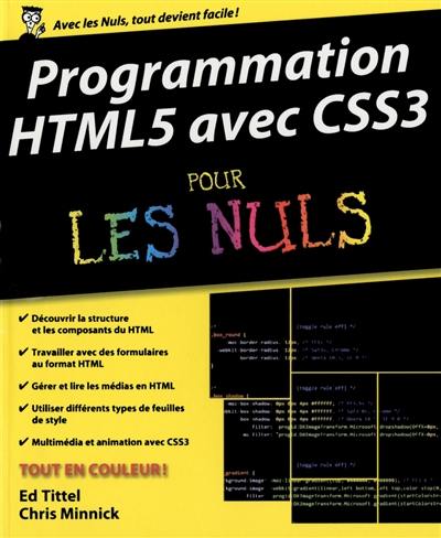 Programmation HTML5 avec CSS3 pour les nuls