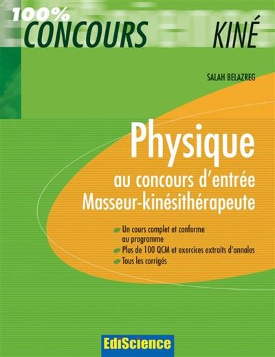 Physique au concours d'entrée masseur-kinésithérapeute