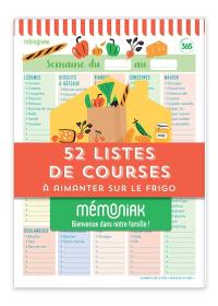 52 listes de courses à aimanter sur le frigo