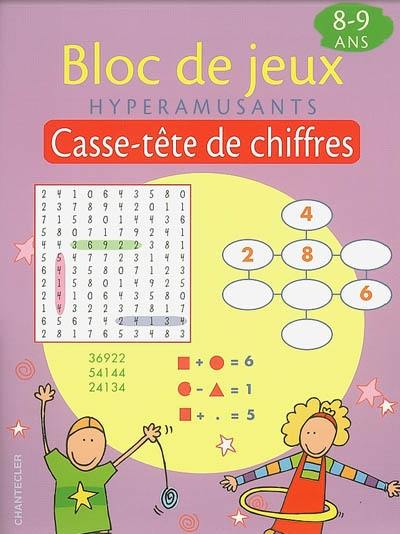 Casse-tête de chiffres, bloc de jeux hyperamusants, 8-9 ans