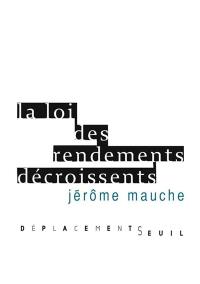 La loi des rendements décroissants