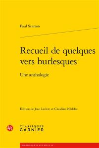 Recueil de quelques vers burlesques : une anthologie