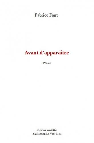 Avant d'apparaître