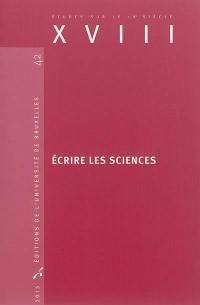 Ecrire les sciences