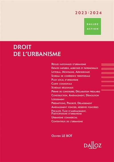 Droit de l'urbanisme : 2023-2024