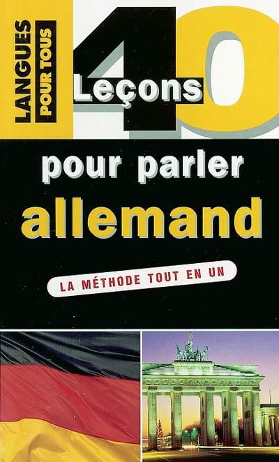 40 leçons pour parler allemand