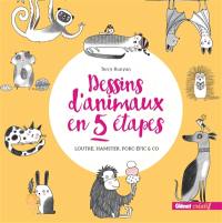 Dessins d'animaux en 5 étapes : loutre, hamster, porc-épic & Co