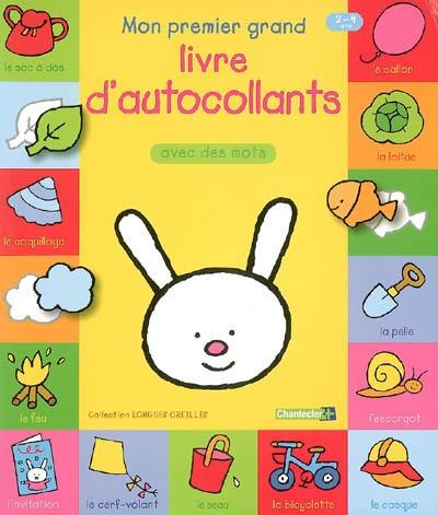 Mon premier grand livre d'autocollants avec des mots 2-4 ans