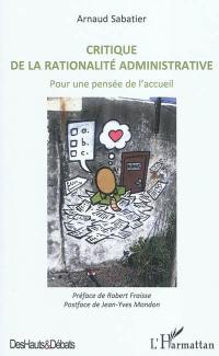 Critique de la rationalité administrative : pour une pensée de l'accueil