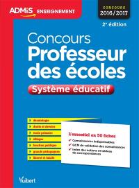 Concours professeur des écoles : système éducatif : concours 2016-2017