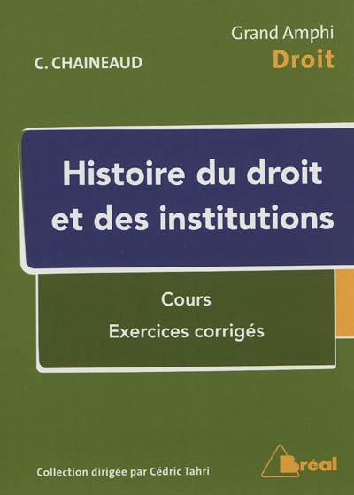 Histoire du droit et des institutions