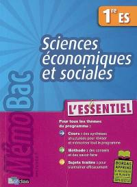 Sciences économiques et sociales 1re ES