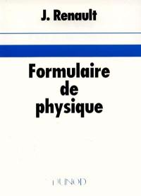 Formulaire de physique