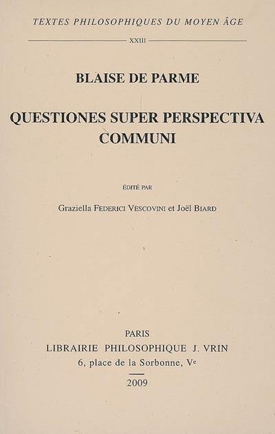 Questiones super perspectiva communi