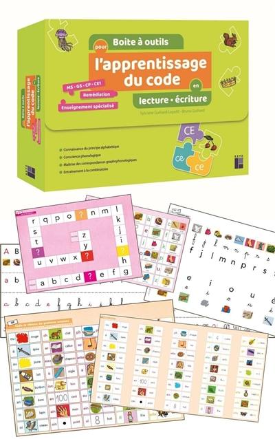 Boîte à outils pour l'apprentissage du code en lecture-écriture : MS, GS, CP, CE1