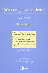 Qu'est-ce que les lumières ?, Michel Foucault : texte intégral