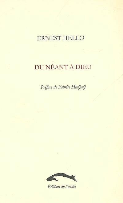 Du néant à Dieu