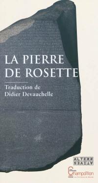 La pierre de Rosette