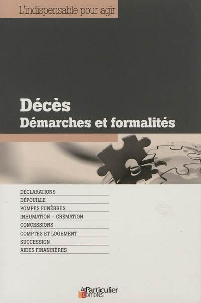 Décès, démarches et formalités