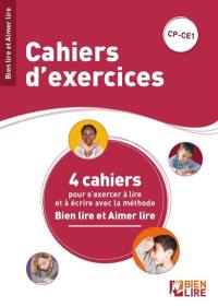 Bien lire et aimer lire : la méthode phonétique et gestuelle créée par Suzanne Borel-Maisonny. CP-CE1, cahiers d'exercices : 4 cahiers d'exercices pour s'exercer à lire et à écrire avec la méthode Bien lire et aimer lire