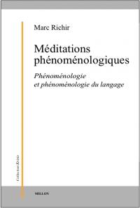 Méditations phénoménologiques : phénoménologie du langage