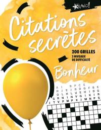 Citations secrètes -Bonheur